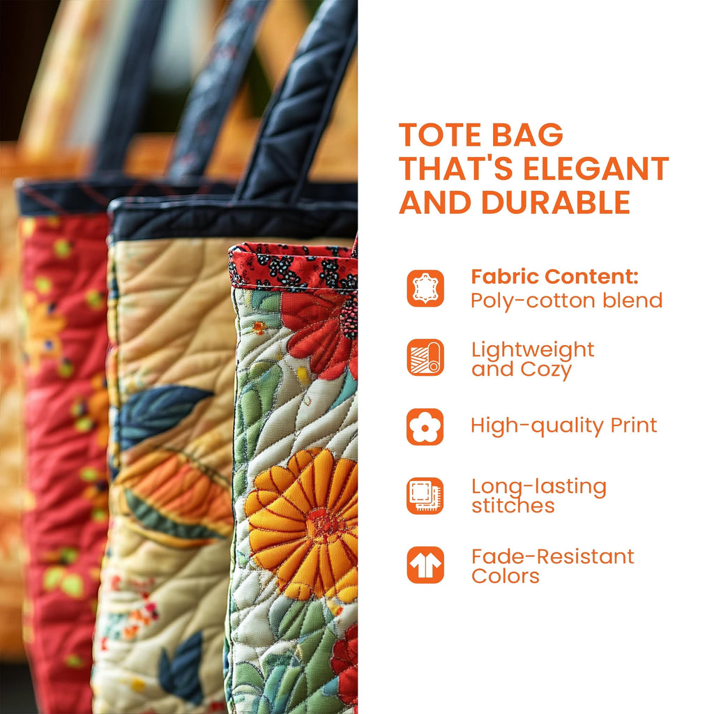 Christmas Patchwork Quilted Tote Bag GFTOHD12475